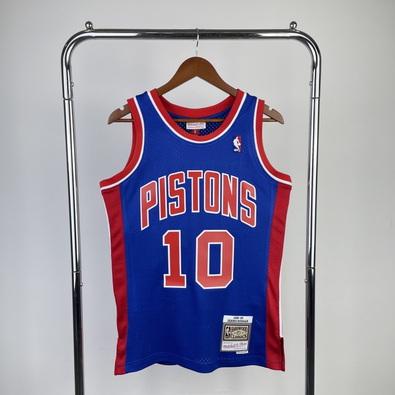 Detroit Pistons Retro 88/89 Rodman (Serigrafiada)