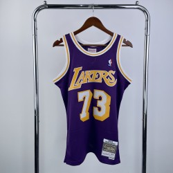 Angeles Lakers Retro 98/99 Rodman (Serigrafiada) Morada